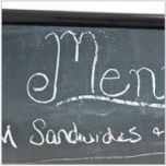 people stopper a-board chalkboard