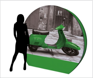 ring display tension fabric