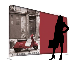 wall display tension fabric